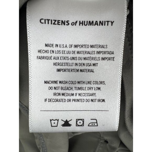 Citizens Of Humanity Dalhia Sage Green Button-Up Long-Sleeve Shirt Small - Picture 11 of 14